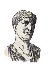 Portrait of Traianus Roman Emperor
