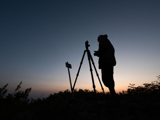 ブルーアワー シルエット