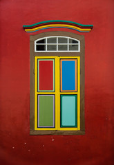 indian style colorful window facade