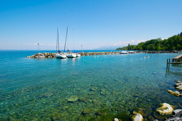Genfer See bei Yvoire in Frankreich