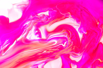 Fototapeta premium Watercolor and acrylic abstract. Colorful background. Mix, splashes and drawings of colors: red, orange, white