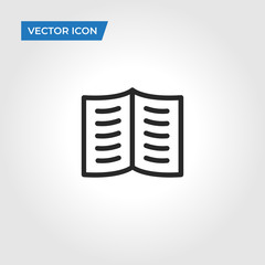 Open book vector icon