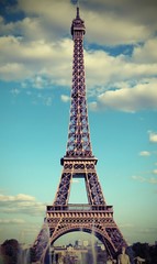 Fototapeta na wymiar Eiffel Tower is the symbol of France and Paris