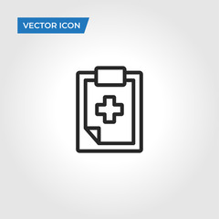 Obraz premium Medical history vector icon