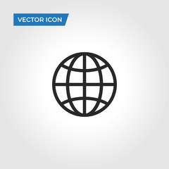 Globe vector icon