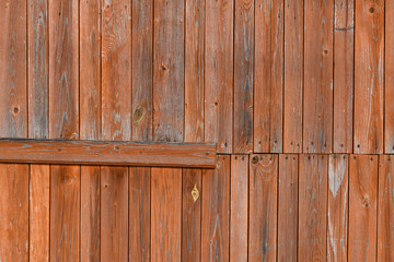 Textured wooden background is very much aged turquoise.