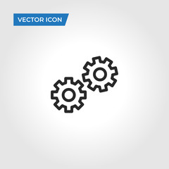Gears vector icon