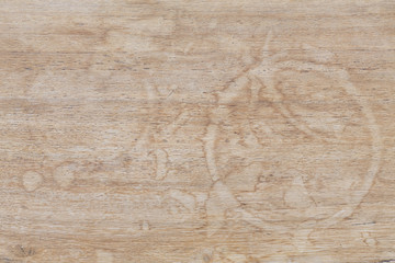 Water marks on wood background