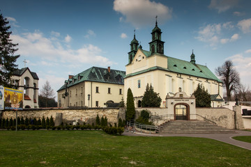 Fototapeta na wymiar Sanctuary Mother of God in Lesniow, Poland