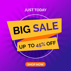 Big sale modern banner