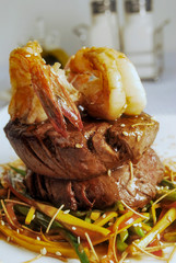 steak with shrimp