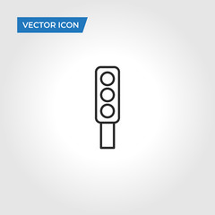 Traffic light vector icon