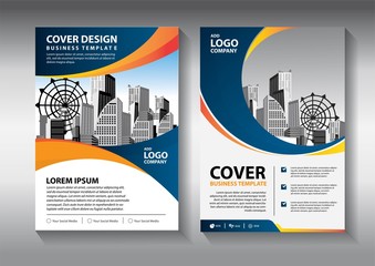 Business abstract vector template. Brochure design, cover modern layout, annual report, poster, flyer in A4 with colorful triangles, geometric shapes for tech, science, market with light background