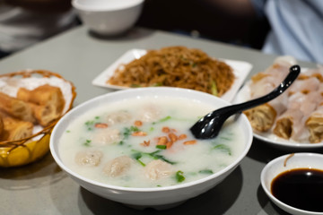 Congee (Hong Kong Food), Ocean Empire, Lock Rd, Tsim Sha Tsui, Hong Kong.