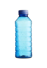 plastic blue empty bottle