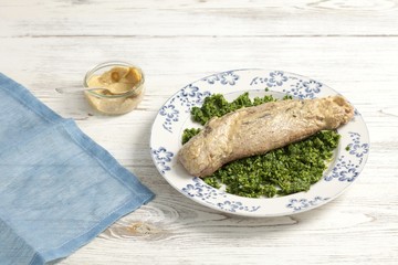 Pork loin in herby breadcrumbs - preparing