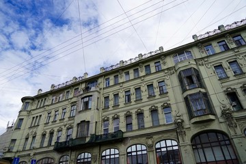 Jugendstilgebäude in Sankt Petersburg