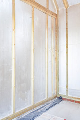 Timber house insulation