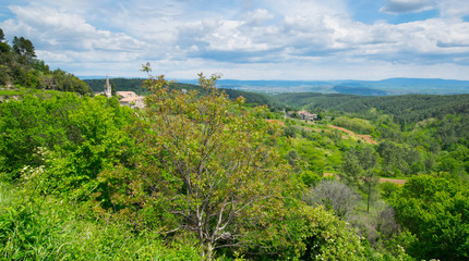 Obraz premium Blick vom Tour de Brison in den Cevennen in Frankreich