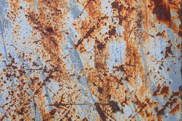 Old Weathered Corrugated Rusty Metal Texture