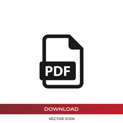 PDF vector icon