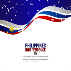 Happy Philippines Independence Day Celebration Vector Template Design Illustration