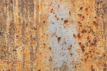 Old Weathered Corrugated Rusty Metal Texture