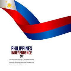 Happy Philippines Independence Day Celebration Vector Template Design Illustration