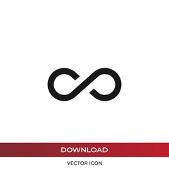 Infinity vector icon