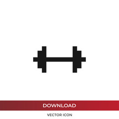 Dumbbell vector icon