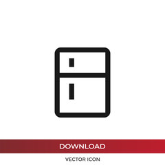 Fridge vector icon