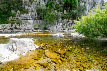 Die Ardéche bei Labeaume in Frankreich