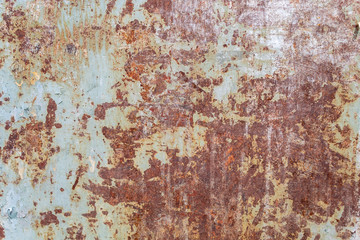 Old Weathered Corrugated Rusty Metal Texture