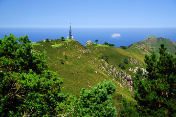 Fototapeta na wymiar Mountain landscape in the Picos de Europa national park, Spain, Asturias