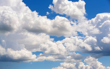 Sky and clouds natural banner