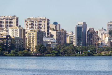 Fototapeta premium Lagoon Rodrigo de Freitas in rio de Janeiro