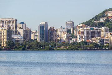 Fototapeta na wymiar Lagoon Rodrigo de Freitas in rio de Janeiro