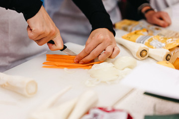 Karotten Schneiden Gemüse