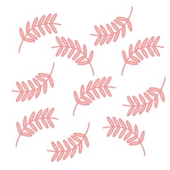 Fototapeta na wymiar abstract background with pink leaves