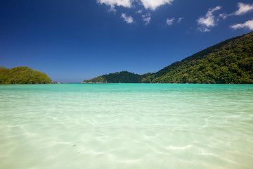 The snorkelling famous place of Mu Koh Surin Island National Park where near to Khura Buri district, Phang-nga, Thailand