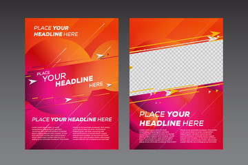 Abstract poster design template - Vector illustration