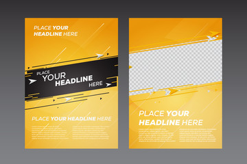 Abstract poster design template - Vector illustration