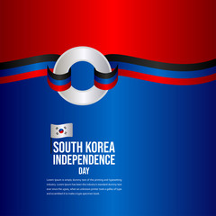 South Korea Independence Day Celebration Vector Template Design Illustration