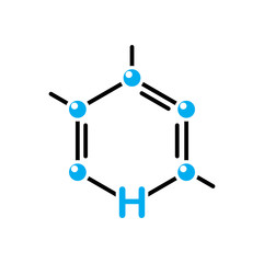 Molecule icon on background for graphic and web design. Simple vector sign. Internet concept symbol for website button or mobile app.