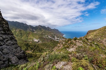 Fototapeta na wymiar Rural park Anaga, Tenerife, Canary Islands, trekking