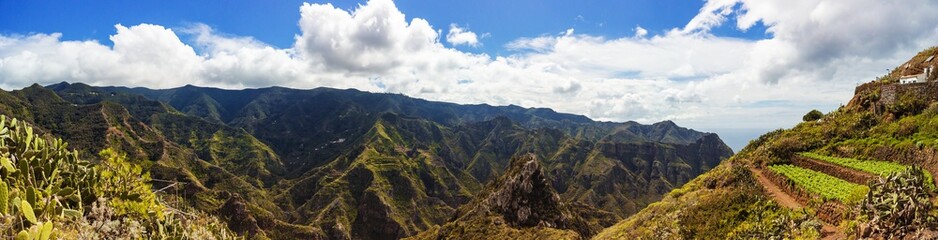 Obraz premium Rural park Anaga, Tenerife, Canary Islands, trekking