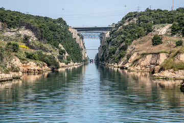 Fototapeta na wymiar Corinth Canal