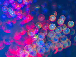 Colored Disco Ball abstract background. Natural lighting effects..Artistic style. Defocused urban abstract texture. Background for your design