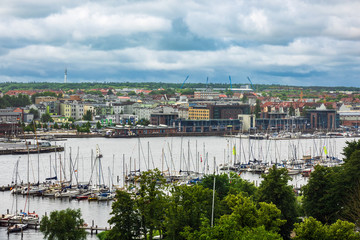 Blick auf die Hansestadt Rostock