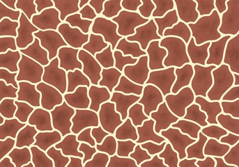Obraz premium abstract animal print giraffe hand drawn background